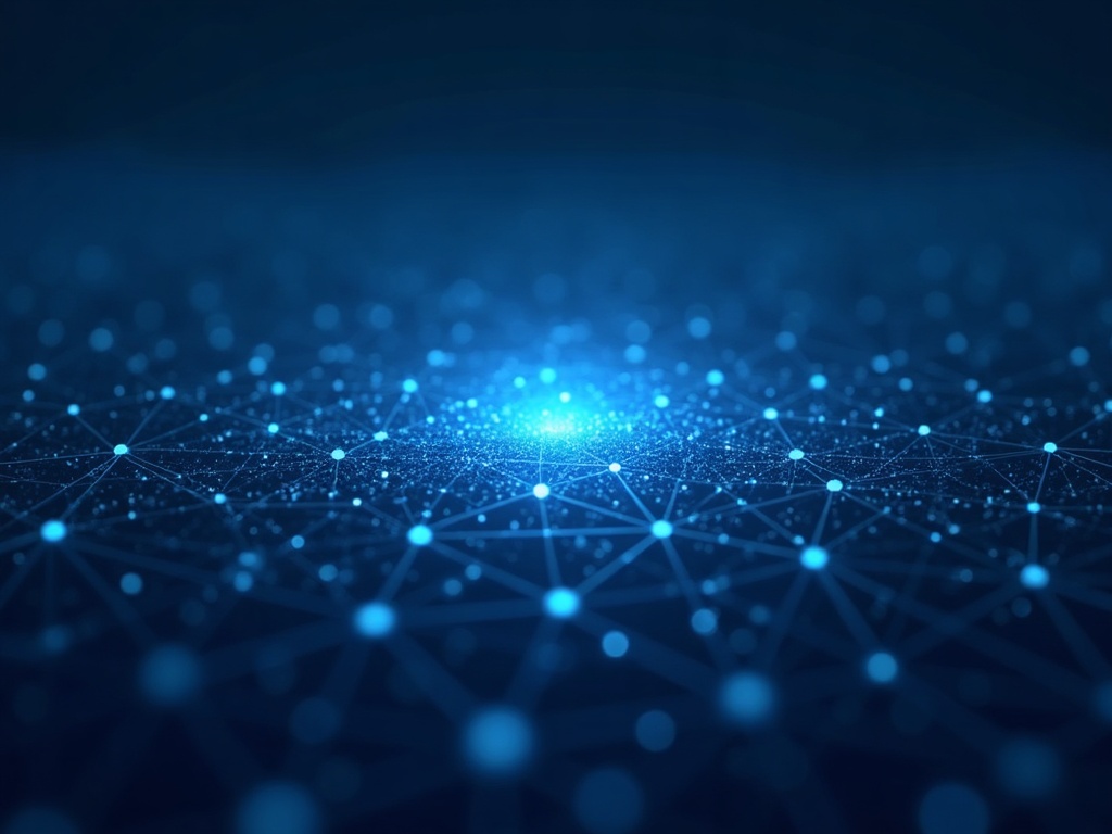 Paesaggio digitale a due livelli — il 20% illuminato, l'80% nell'ombra — governance AI 2026